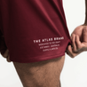 The Atlas Brand Apex Burgundy Shorts BJJ