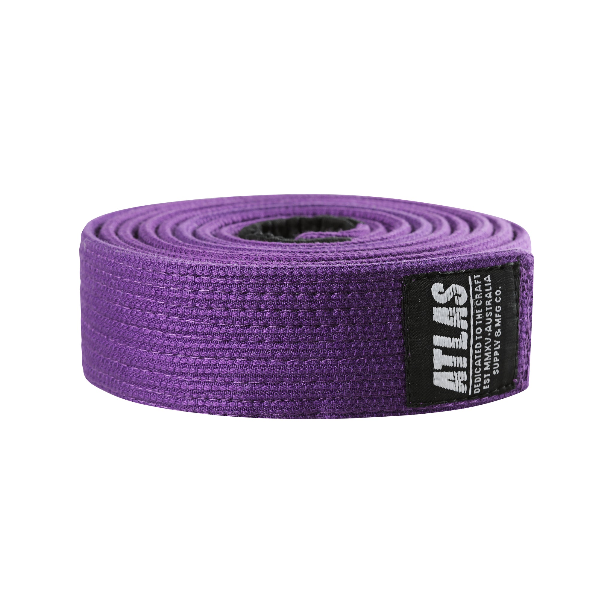The Atlas Brand - Premium Pearl Jiu jitsu Belt - Purple