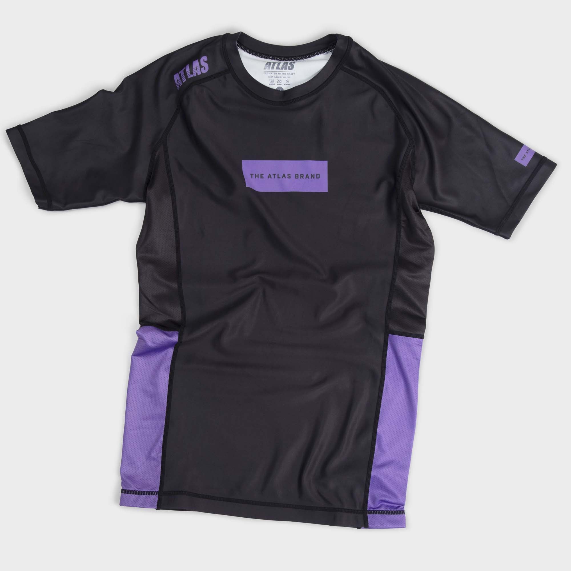 Box Logo Rashguard - Black / Purple