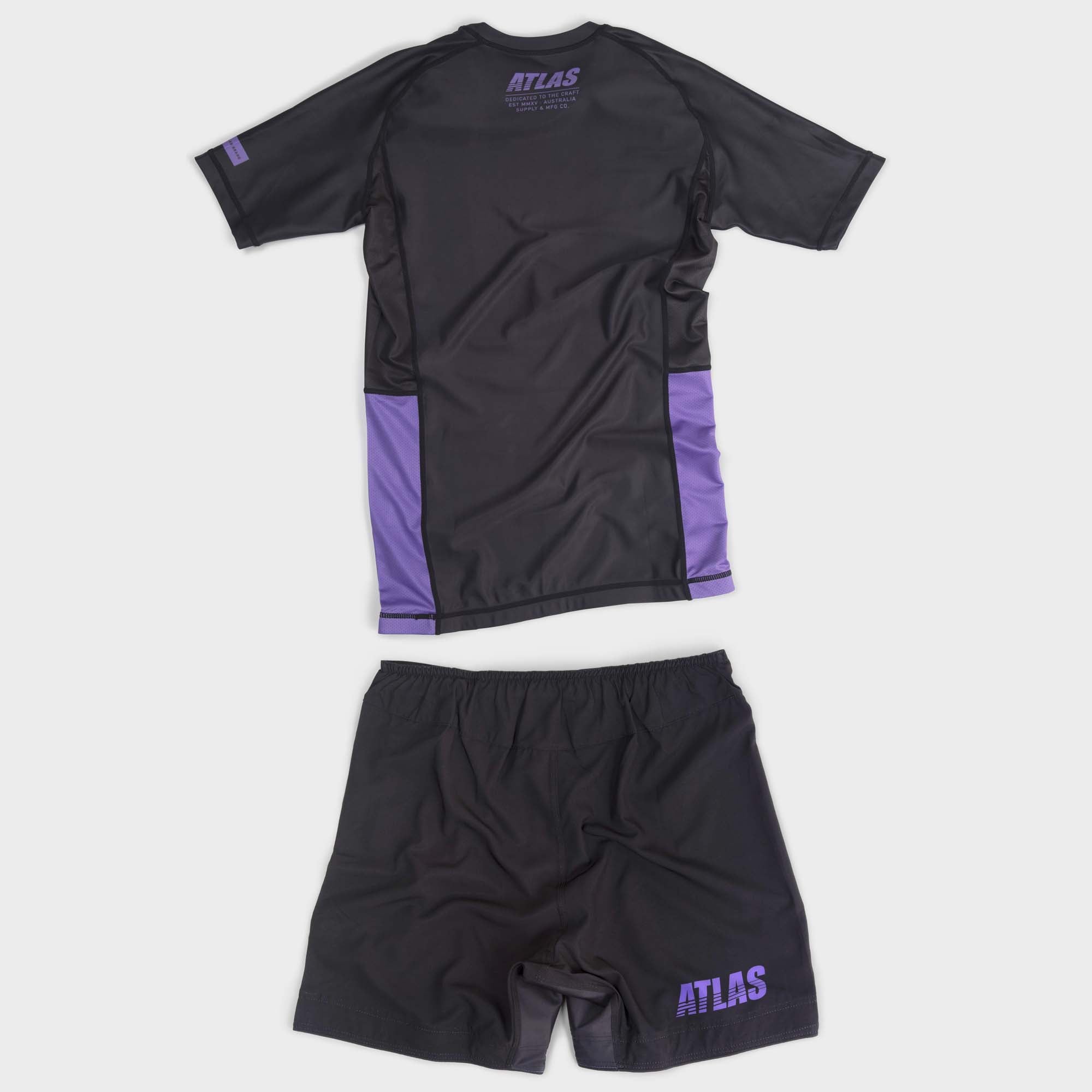 Splitter Shorts - Black / Purple